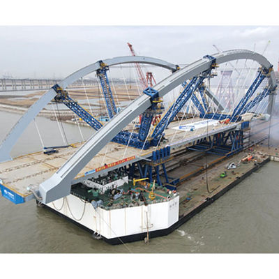 Standar Uni Eropa Kotak Prefabrikasi Struktur Girder Truss Kits Struktur Baja Konstruksi Jembatan Lengkungan Pembuatan Jembatan