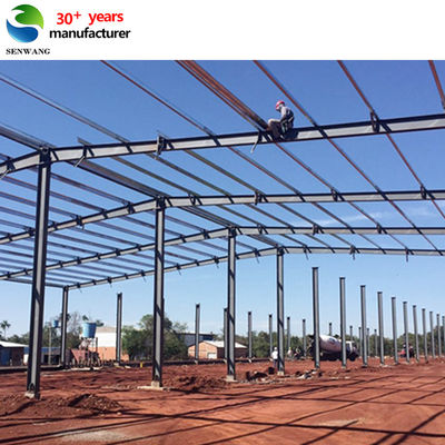 Cepat Bangun Portal Pre-engineered Frame Struktur Baja Gudang Struktur Baja Ringan Rumah Prefab