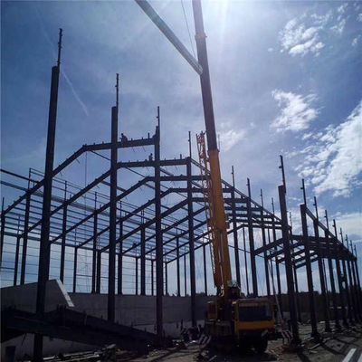 Bangunan gudang rangka baja, gedung kantor komersial prefabrikasi