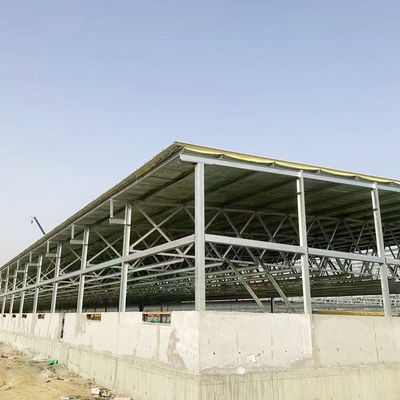 Bangunan Lokakarya Baja Struktural Prefabrikasi, Konstruksi Gudang Industri