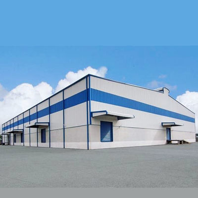 Q235B Q345B Bangunan Pabrik Prefabrikasi Bangunan Kantor Kerangka Baja Gudang Industri Besar