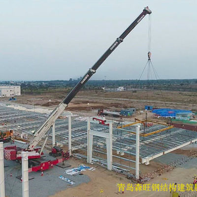 Gudang Struktur Baja dengan Kemiringan Atap 20% dengan Baja Utama Q345B dan Umur Pakai 50 Tahun