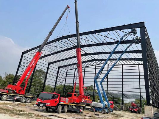 Bangunan baja prefabrikasi gudang bengkel bangunan logam