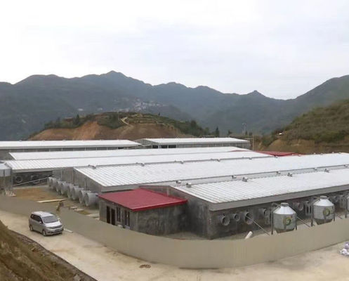 Struktur baja prefabrikasi galvanis dengan kelas baja Q355 Q235B