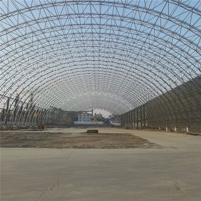 Struktur baja beban angin Truss terdiri dari C Z bentuk baja saluran Purlin dan galvanis H bentuk baja balok rangka utama untuk bantalan beban
