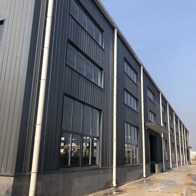 Struktur baja serbaguna dengan cat galvanis dan pilihan desain jendela paduan aluminium