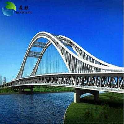 Jembatan Struktur Baja yang Disesuaikan Jembatan Pedesaan Logam Panjang Jembatan Untuk Pile Foundation