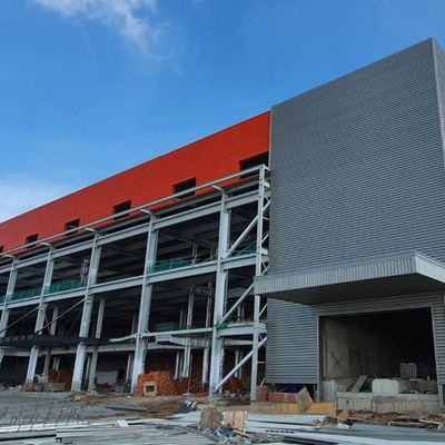 Bespoke Metal Shed Struktur Baja Bangunan rangka logam untuk gudang / bengkel