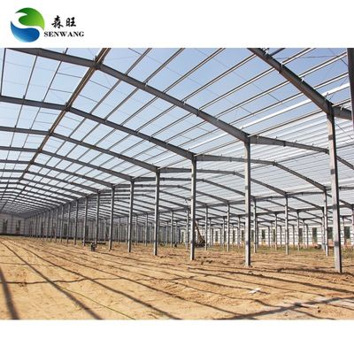 Low Maintenance Steel Metal Frame Structure Lokakarya produksi baja dengan warna yang dapat disesuaikan