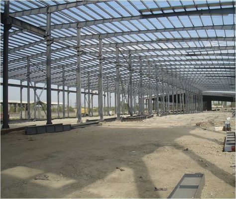 Ketahanan Cuaca yang Kuat Bangunan Kerangka Baja Panjang Bangunan Struktur Baja Gedung Pembangunan oleh Desainer Profesional