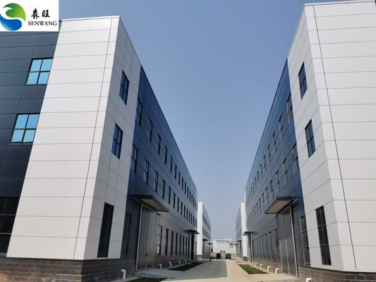 Kerangka baja ringan modular Konstruksi Efisiensi penyimpanan Solusi ruang industri