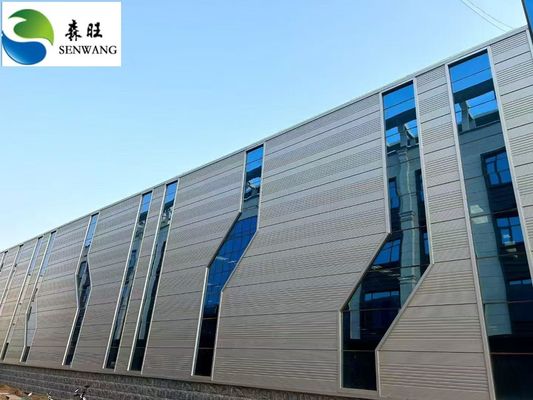 Autocad Dirancang Struktur Baja Berat Ringan Gudang Baja Akhir Lukisan Atau Hot-dip Galvanized