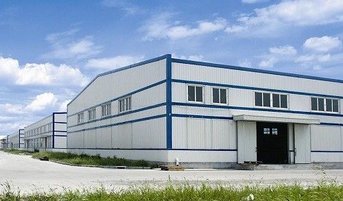 Q235 / Q345 Low Carbon Steel Workshop Struktur baja Tipe ringan