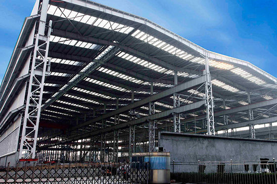 Layanan Pemrosesan Pembengkokan Hangar Struktur Baja Hemat Waktu Waktu Pemasangan Cepat