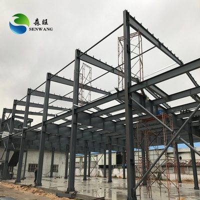 Custom Steel Structure Warehouse dengan Galvanized Finish dan Sandwich Panel Roof