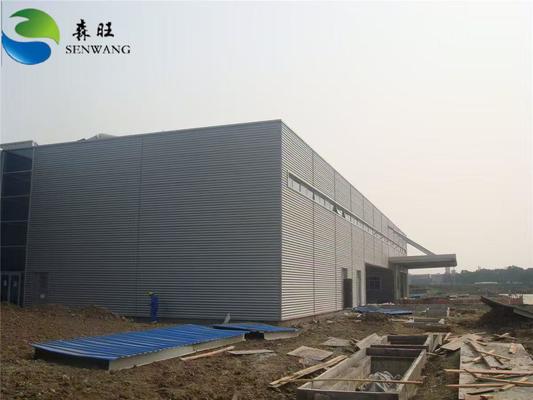 Bengkel Struktur Baja Ukuran yang Dapat Disesuaikan dengan Panel Sandwich EPS dan Pemasangan Insinyur di Lokasi