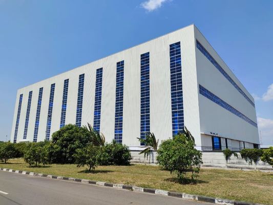 Hot DIP Galvanized Steel Finish Steel Structure Warehouse dengan Struktur Baja Portal dan Keandalan Struktural Tinggi