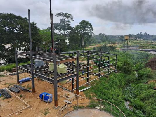 Seismic 9 Points Steel Structure Warehouse with Long-span Grid Structure and Customizable Drawing Plan