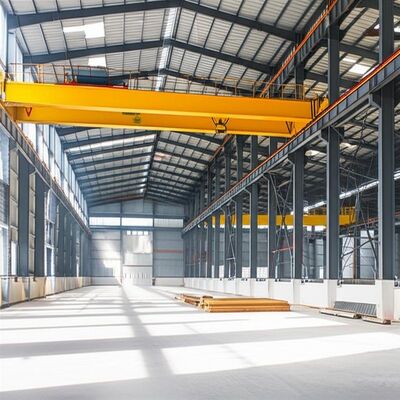 Cepat Instal Struktur Baja Gudang Dengan Crane Menurut Permintaan Pelanggan dan Struktural 50 Tahun Ideal untuk Industri