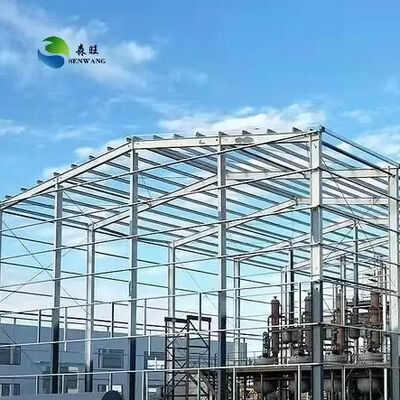 Beban Angin 0,45kN per meter persegi Bengkel Struktur Baja menampilkan Desain Gambar PKPM bersama dengan pilihan Tipe Dinding Lapisan Tunggal atau Ganda