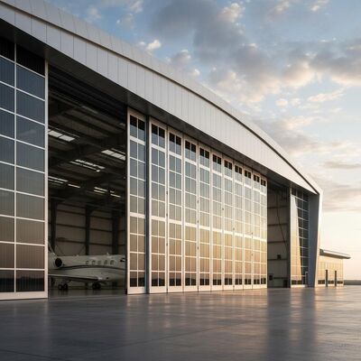 Gudang Struktur Baja Ramah Lingkungan yang Disesuaikan dengan Ketahanan Gempa 7 ~ 9 Grade dan Ketahanan Angin Hingga 0,45 KN / m2