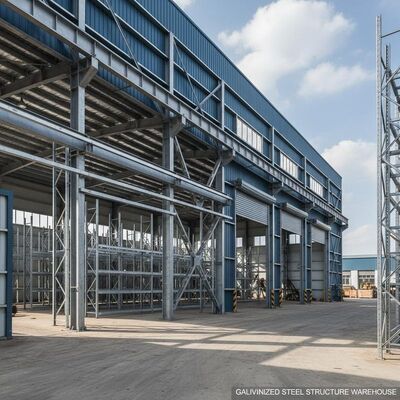 PTFE Coating Light Weight Modular Steel Structure dengan Toleransi ±1% untuk Konstruksi yang awet