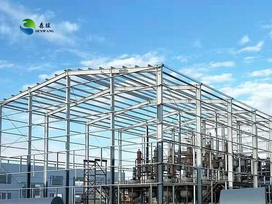 Gudang Struktur Baja Desain Khusus dengan Instalasi Cepat dan Downpipes PVC untuk Penyimpanan Efisien