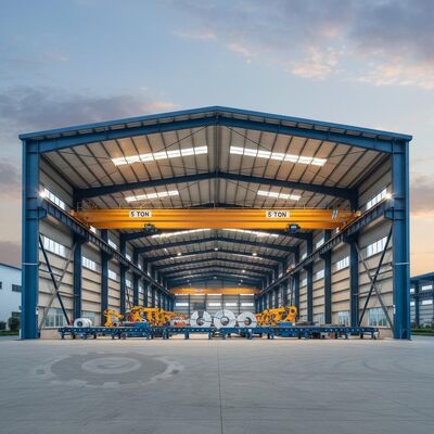 Lokakarya Struktur Baja Lapisan PVC Dengan Jendela Alloy Aluminium Bangunan Industri dengan ketahanan cuaca yang sangat baik
