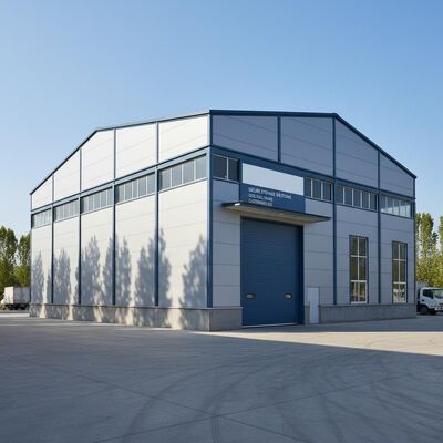 Hot Rolled H Bagian Steel Column Steel Structure Warehouse Mengintegrasikan Jenis Sambungan Las dan Galvanize Atau Dicat Permukaan untuk Industri
