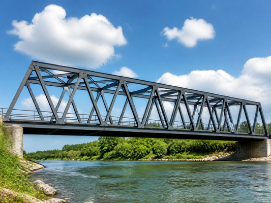Hot-dip Galvanized Prefabricated Steel Bridge dengan Custom Span dan Desain Modular untuk Jalan Raya dan Kereta Api